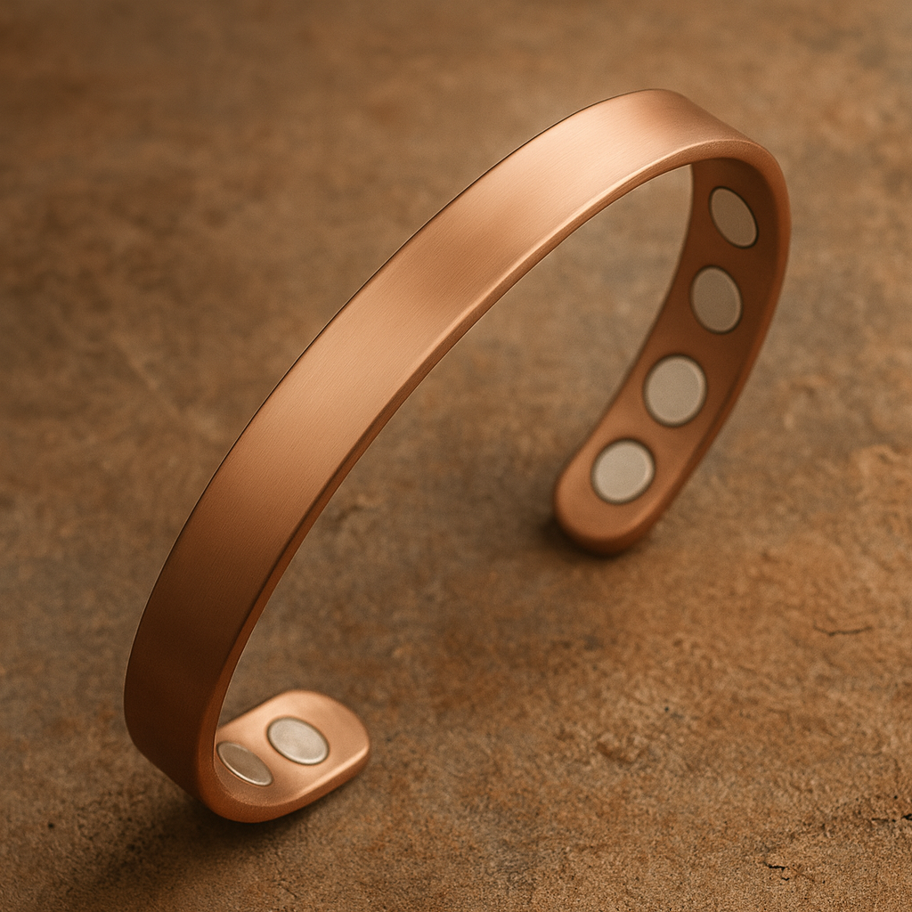 Adjustable Pure Copper Magnetic Bracelet (99.9% Copper,  Men and Women Magnet Healing Bangle