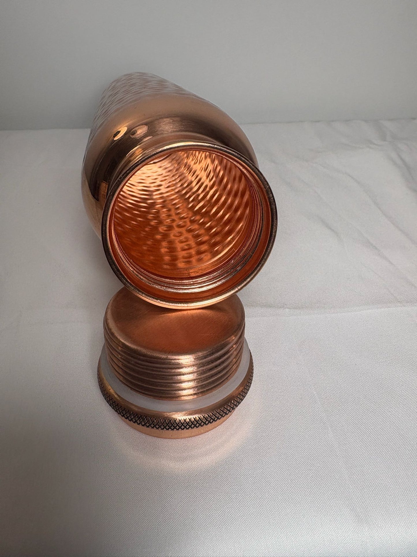 Engraved Pure Copper Water Bottle-Leak proof Unique Design Yoga Bottle-Ayurvedic copper bottle 950m