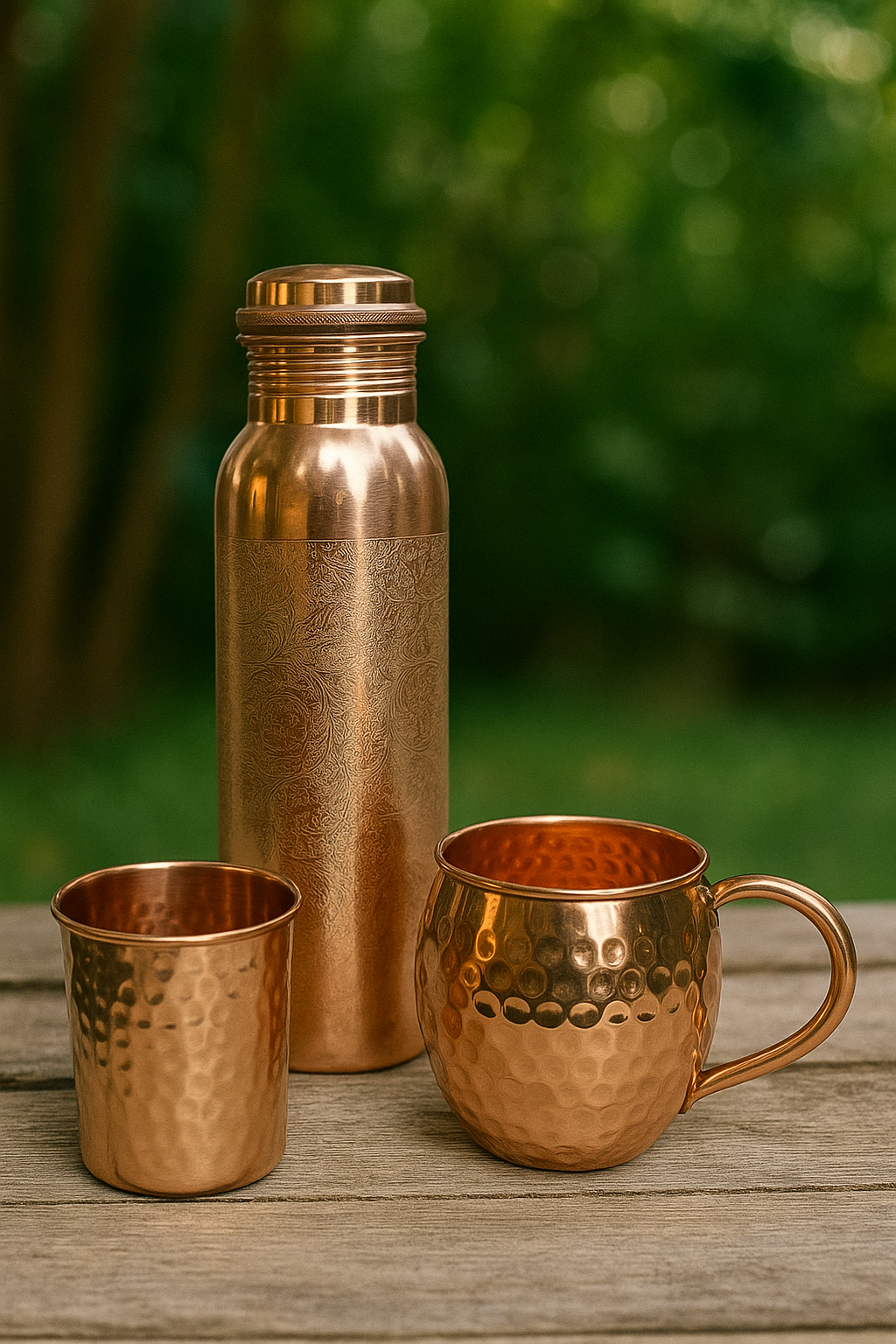 Moscow Mule Copper Mugs – 100% Pure Copper, Handcrafted, Food Safe Drinkware, Premium Bar Gift, Housewarming Gift Set
