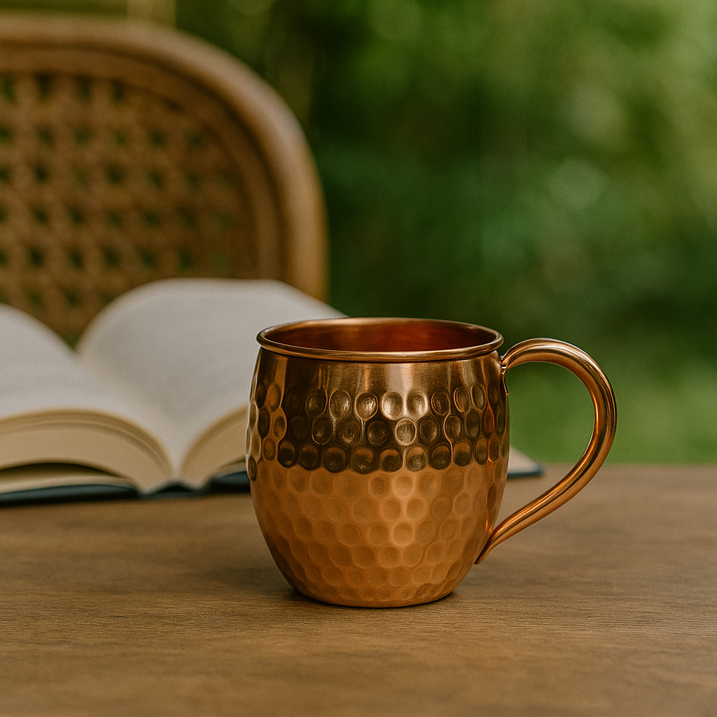 Moscow Mule Copper Mugs – 100% Pure Copper, Handcrafted, Food Safe Drinkware, Premium Bar Gift, Housewarming Gift Set