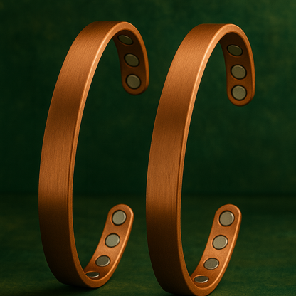 Adjustable Pure Copper Magnetic Bracelet (99.9% Copper,  Men and Women Magnet Healing Bangle